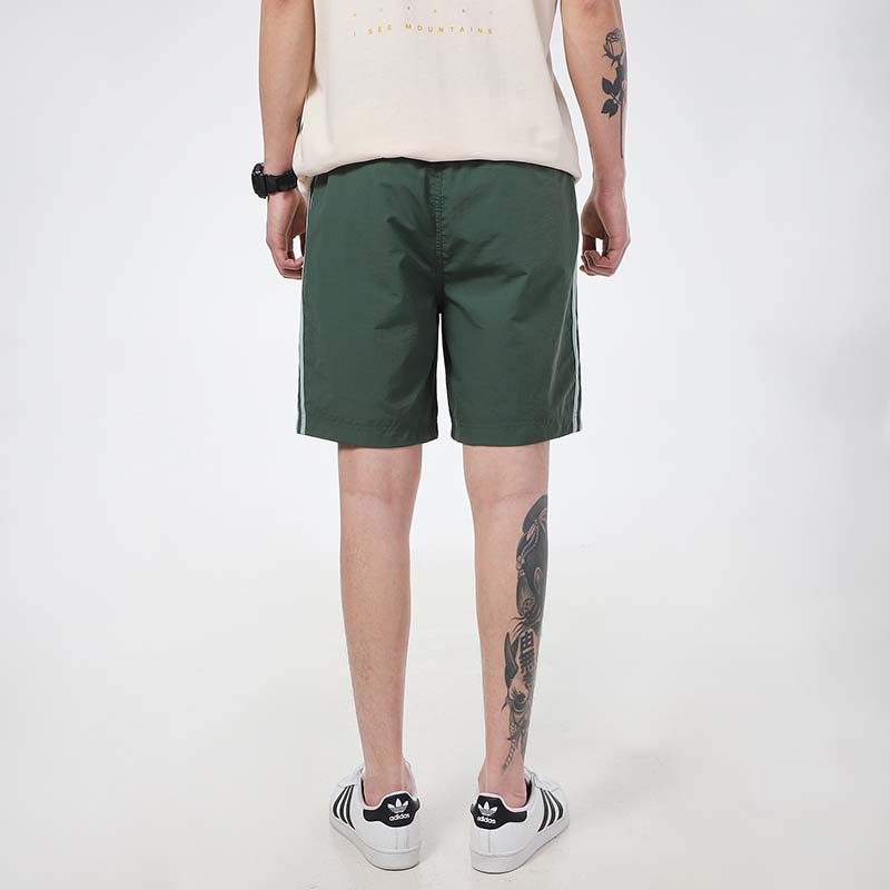 adidas neo M Smly Shorts Smiling Face Printing Stripe Sports Green GP5787
