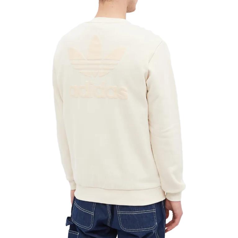 adidas Trefoil Series Crew Sweatshirt 'Wonder White' HK2794