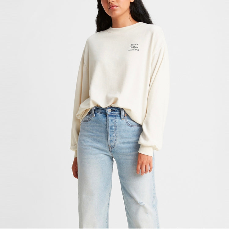 (WMNS) Levi's Printing Pattern T-Shirt 'Creamy White' 34898-0006
