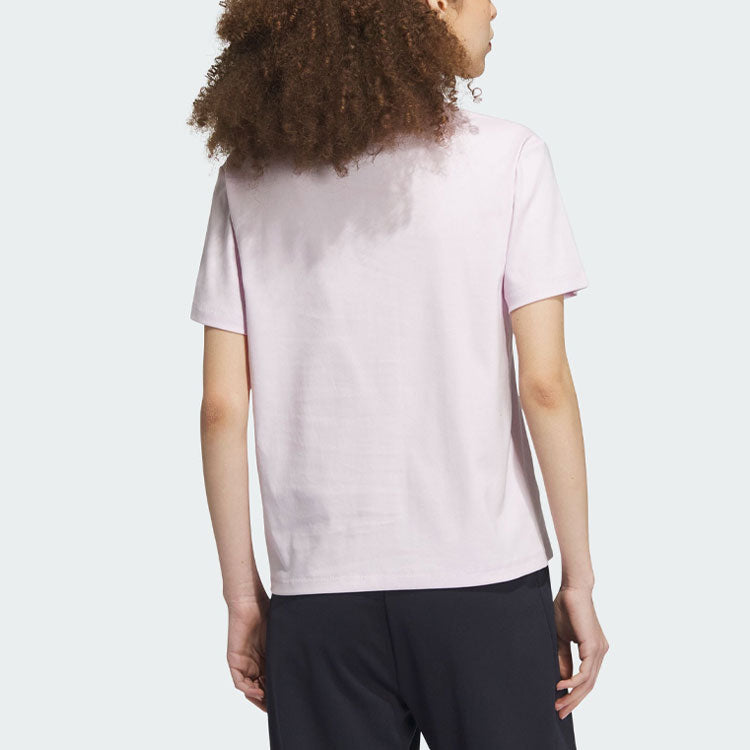 (WMNS) adidas Short Sleeve Cotton Top 'Pink' IP7098