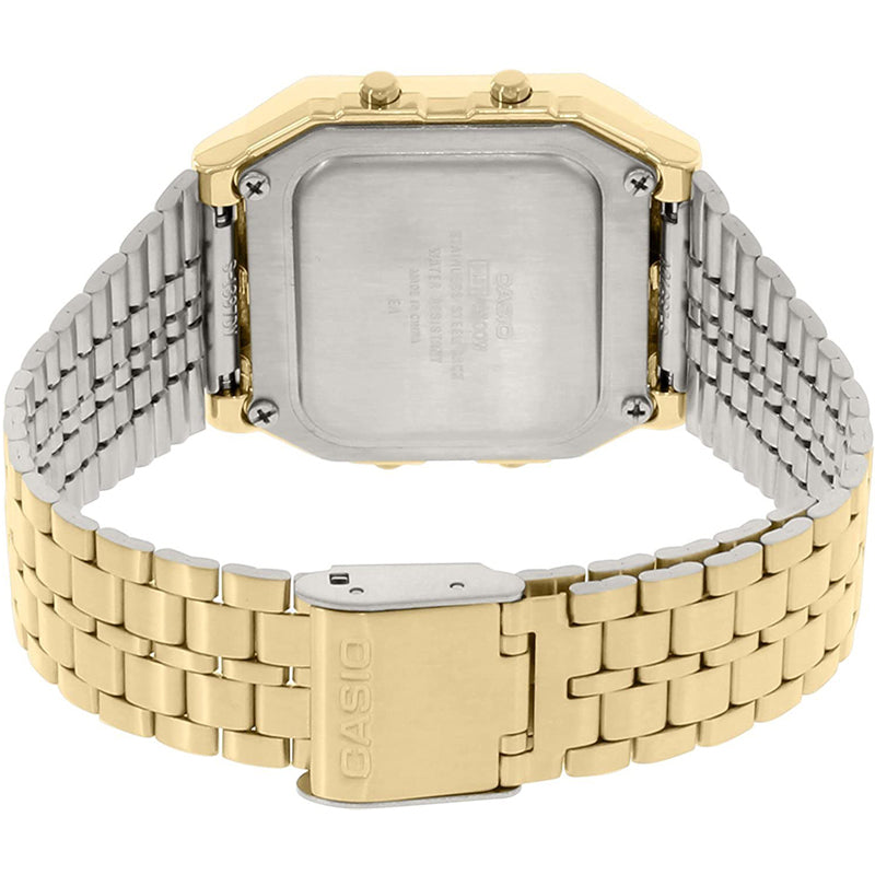 CASIO Classical Vintage Square Mens Gold Digital A500WGA-1