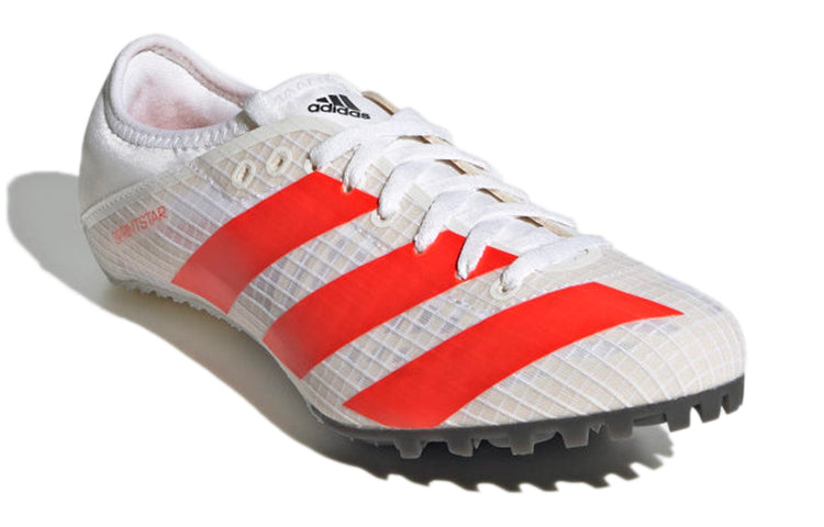 (WMNS) adidas Sprintstar Spikes 'White Solar Red' FY4121