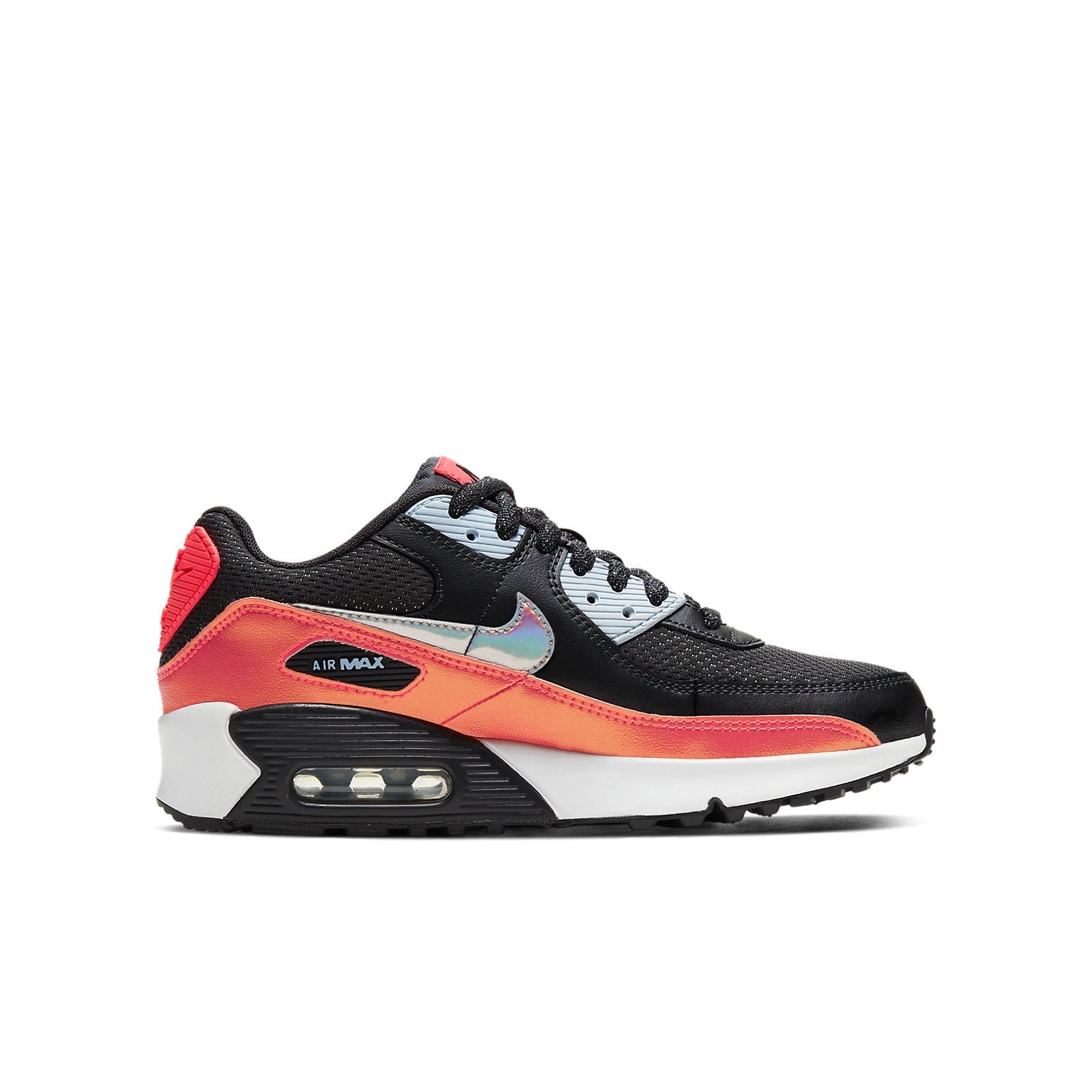 (GS) Nike Air Max 90 FP 'Black Laser Crimson' CT1966-001