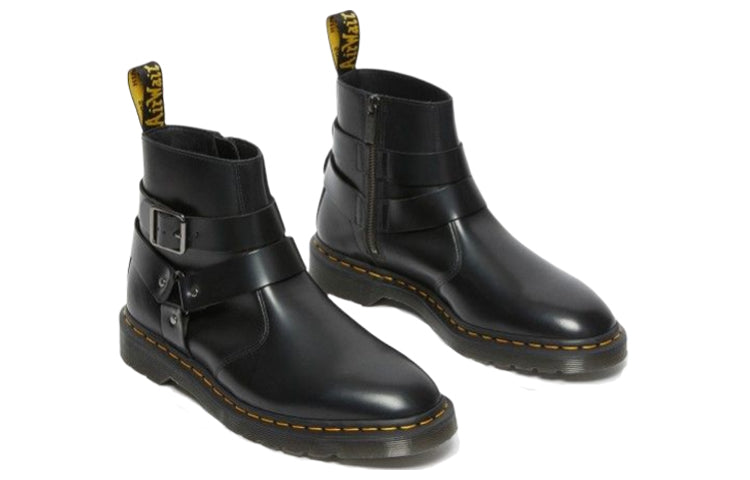Dr. Martens Jaimes Leather Harness Chelsea Boots 'Black' 27484001