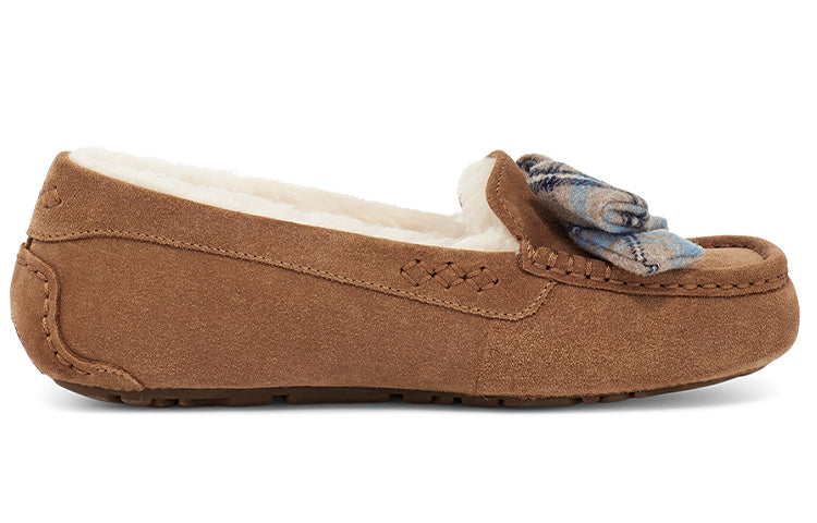 (WMNS) UGG ANSLEY Plaid Bow 'Chestnut' 1127850-CHE