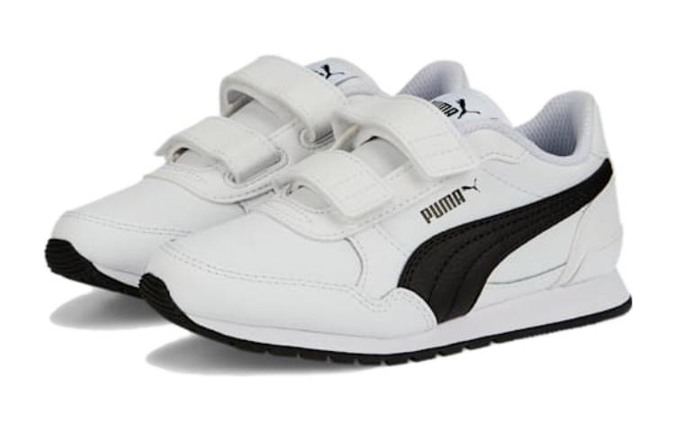 (PS) PUMA ST Runner v3 Leather Shoes 'White Black' 384905-07