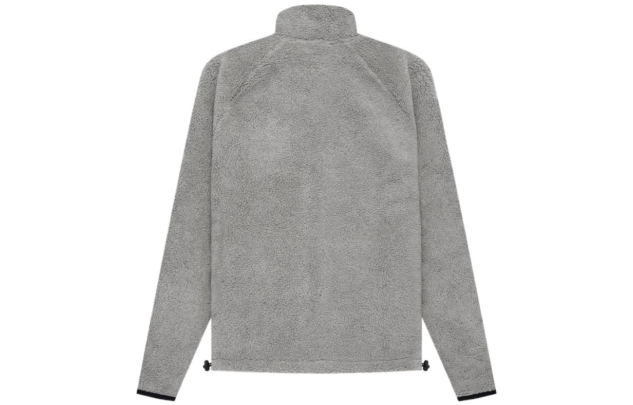Fear of God Essentials SS22 Polar Fleece Full Zip Jacket Dark Oatmeal FOG-SS22-039