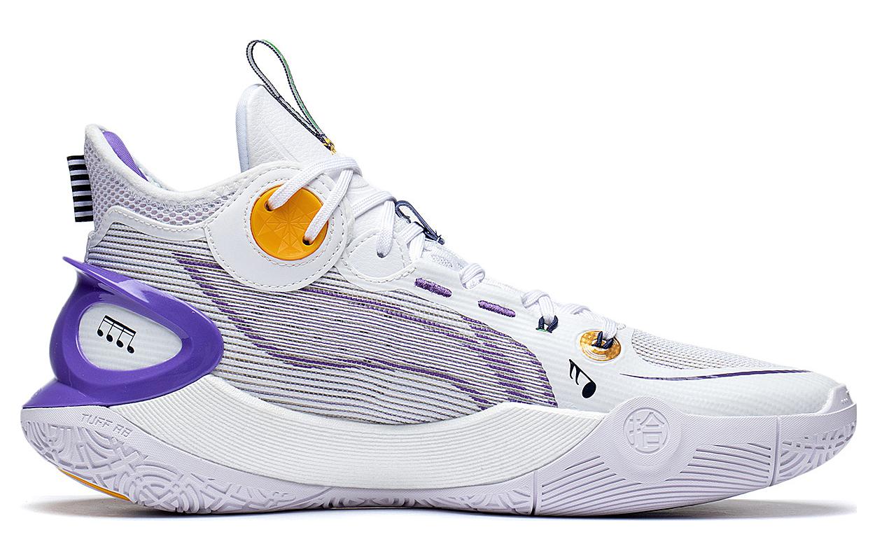 Li-Ning Sonic 10 Ultra Mid 'White Purple Yellow' ABAS145-4