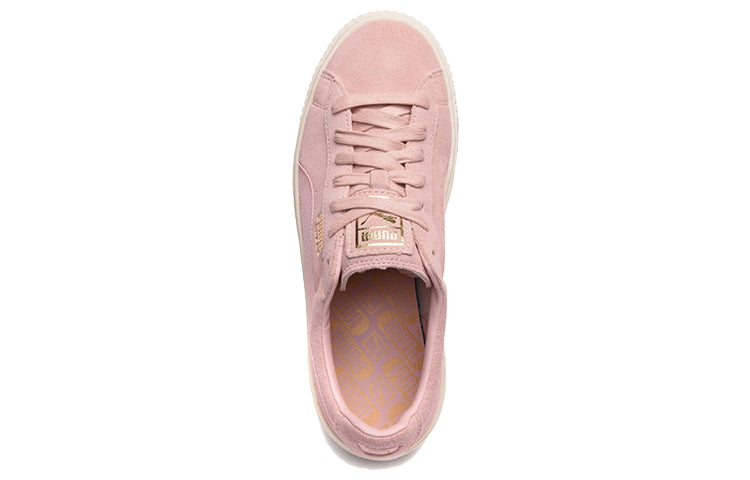 (WMNS) PUMA Suede Platform Satin 'Pink' 365828-03