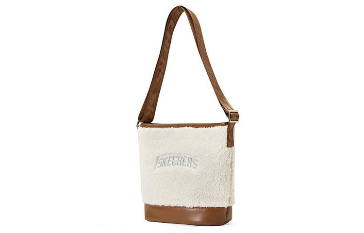 (WMNS) Skechers L.A. Tote Bag 'White Brown' L423U031