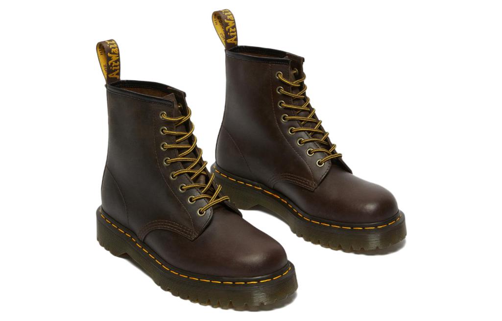 Dr. Martens 1460 Bex Crazy Horse Leather Lace Up Boots 'Dark Brown' 27894201