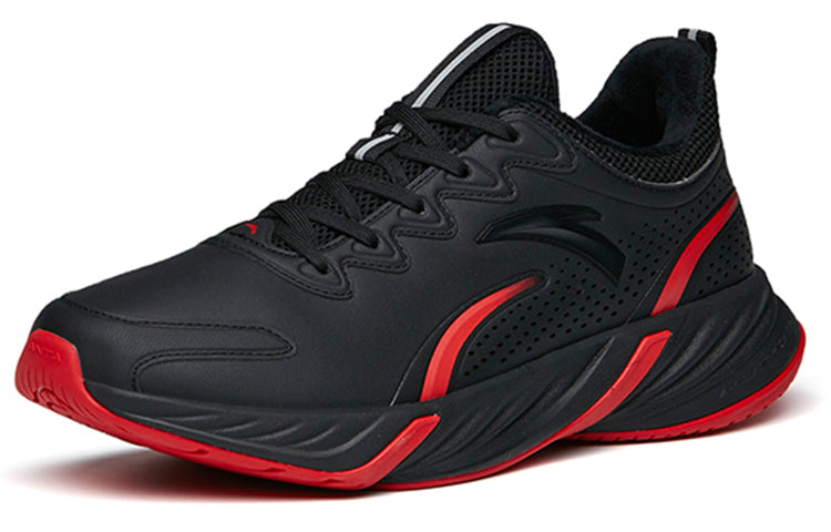 ANTA Running Series Sneakers Fleeced 'Black Red' 112145523-10