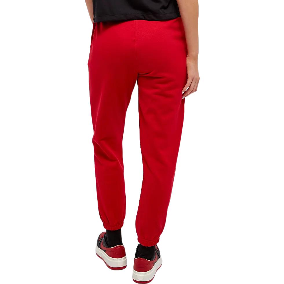Air Jordan Solid Color Embroidered Lacing Bundle Feet Sports Pants Women's Red DN4575-687