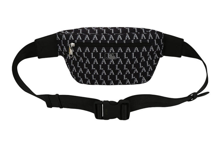 MLB Monogram Series LA Los Angeles Dodgers Retro Printing fanny pack Black 32BGC4011-07L