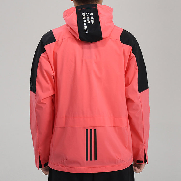 adidas M TECH 2L JKT Woven Athleisure Casual Sports Jacket Pink FU6571