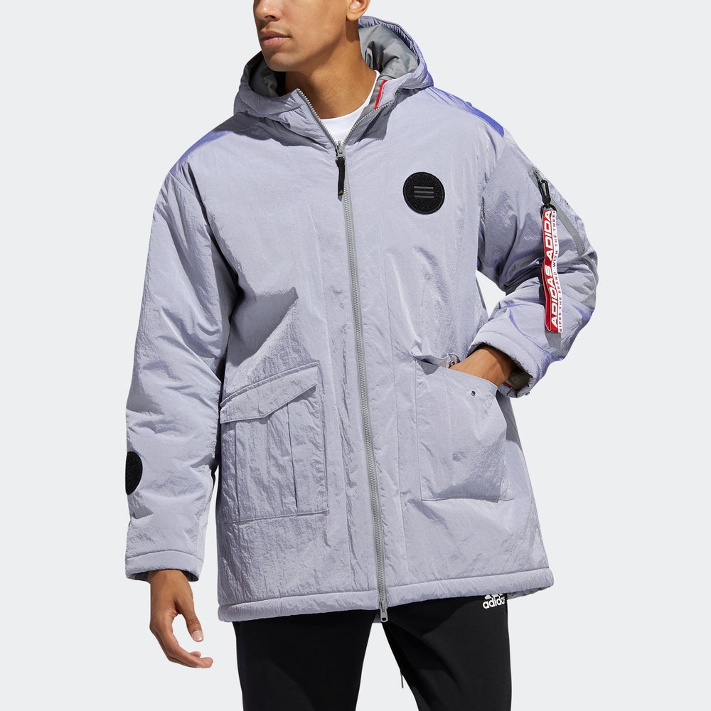 adidas CNY Jkt JC Hoodie Jacket For Men Grey FU6227