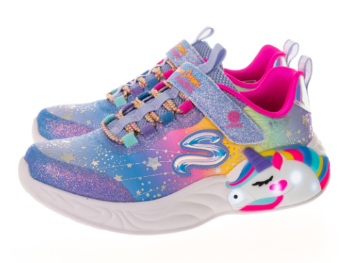 (GS) Skechers S Lights 'Unicorn Dreams - Light Blue Multicolor' 302311-LBLMT
