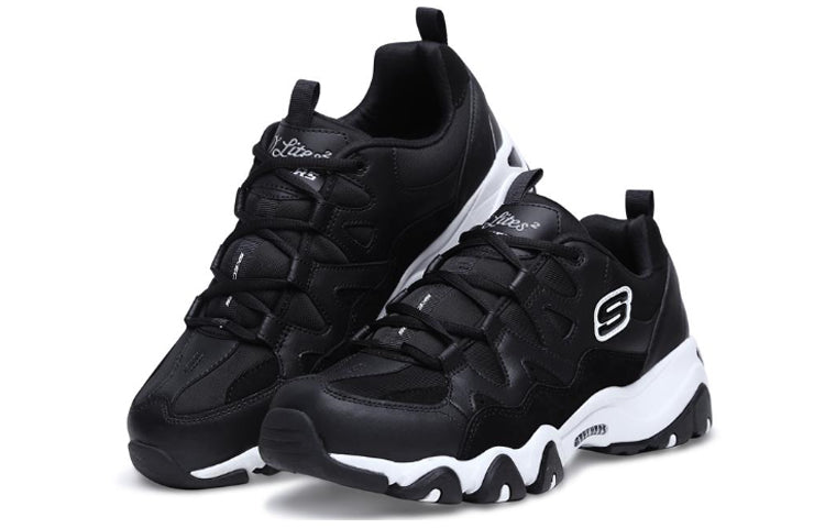 Skechers D'Lites 2.0 Running Shoes Black/White 999042-BLK