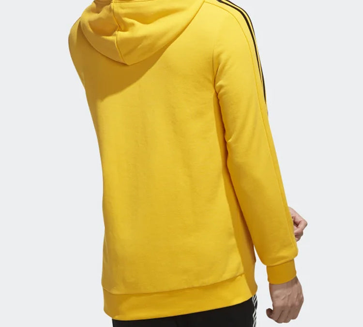 adidas neo M Ce 4S Hdy Side Stripe Knit Sports Pullover Gold Color EI4674