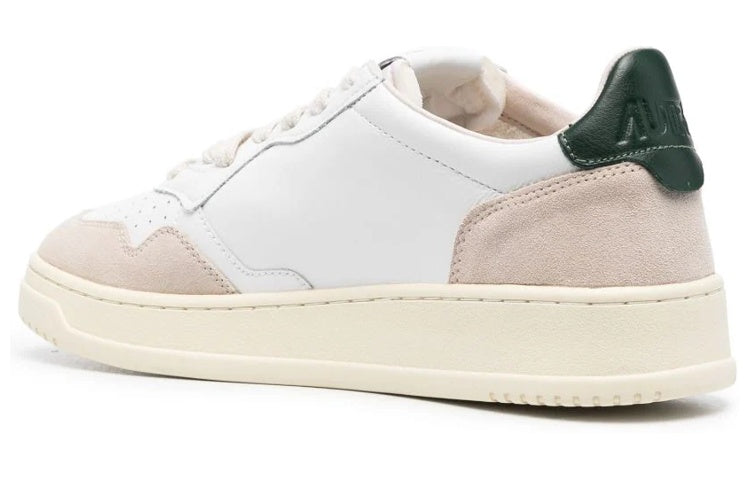 AUTRY Medalist Low Leather and Suede 'White Beige Black' AULM-LS56