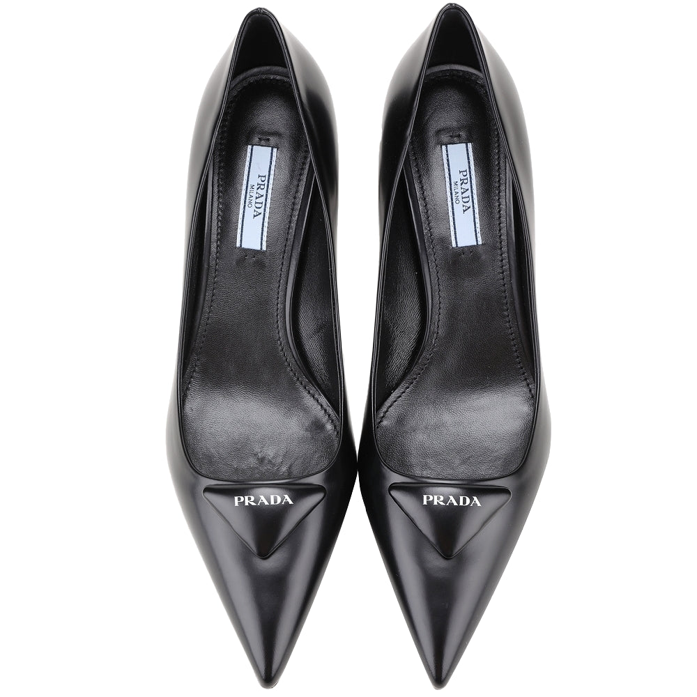 (WMNS) PRADA Spazzolato Heels 'Black' 1I928M_055_F0002_F_055