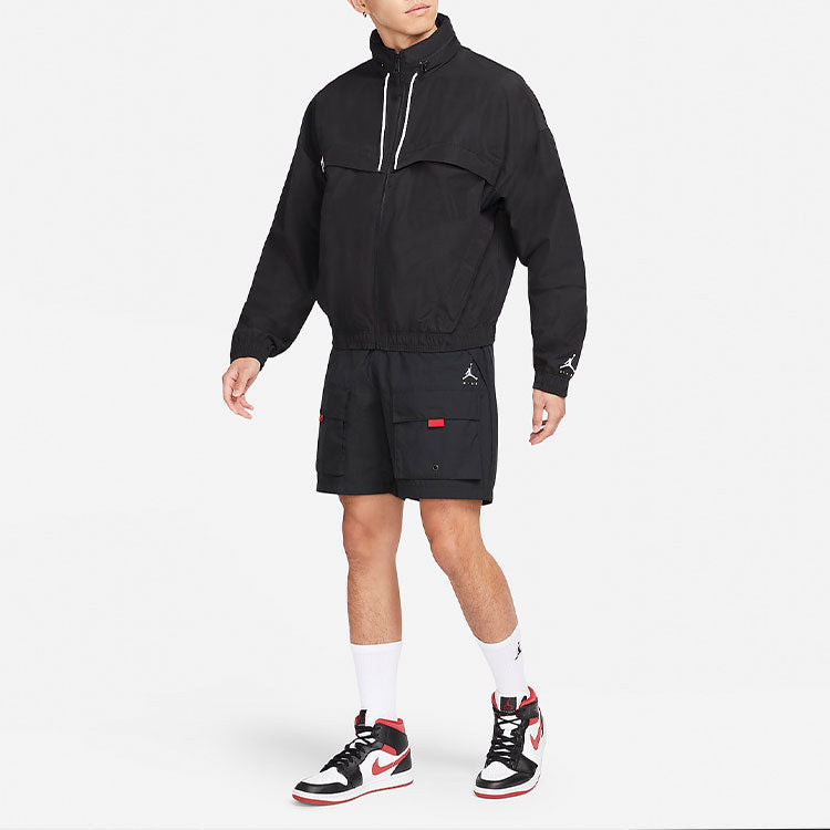 Air Jordan Jumpman Light Woven Sports Jacket Black DA7173-010