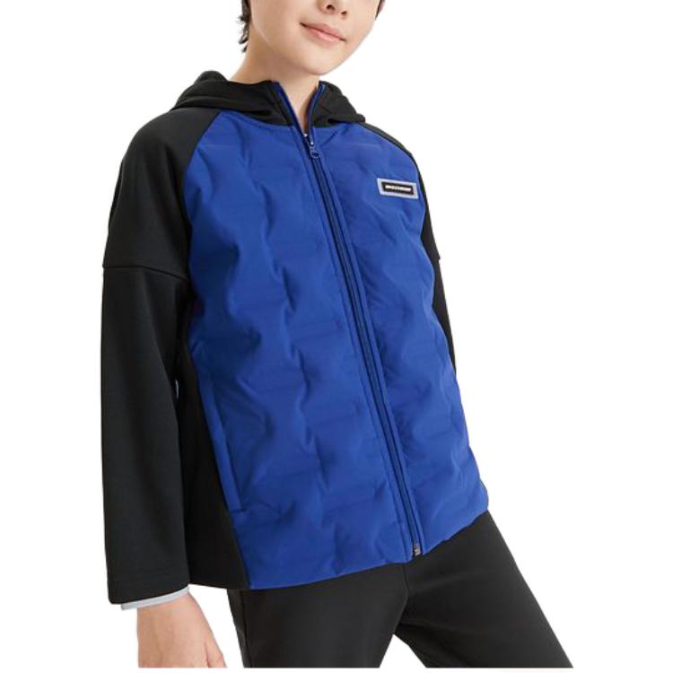 (GS) Skechers Casual Hooded Jacket 'Blue Black Purple' P422K024