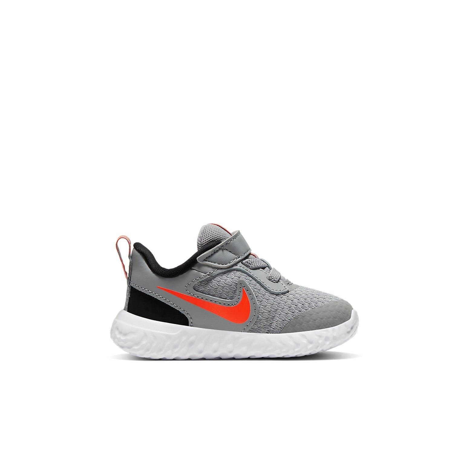 (TD) Nike K Revolution 5 Running Shoes Gray/Orange BQ5673-007