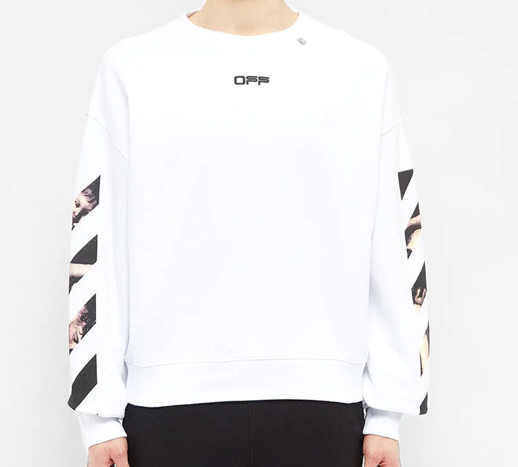 Off-White Caravaggio Arrows Round Neck Sweater OMBA035S20E300040188
