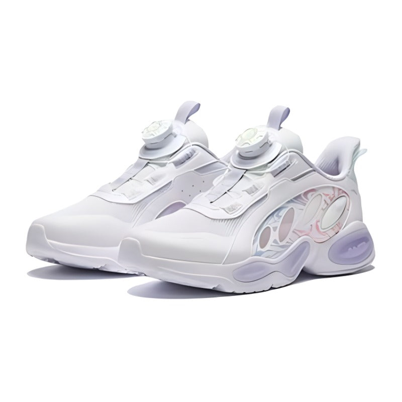 (GS) ANTA Running Series Sneakers 'White Purple' A322425536-3