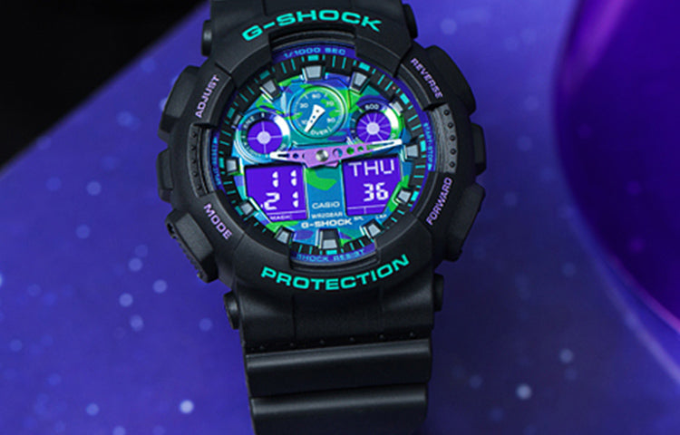 CASIO G-Shock Analog-Digital 'Black' GA-100BL-1A