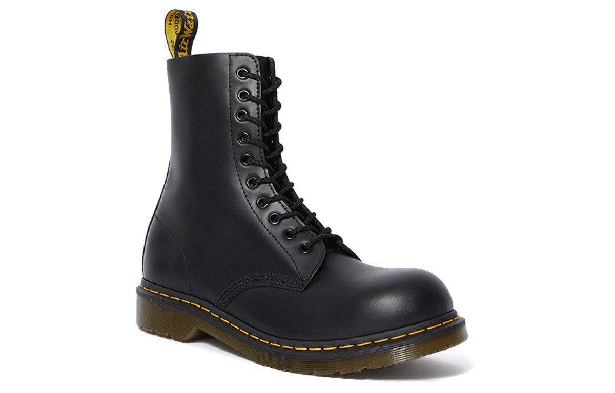 Dr. Martens 1919 Leather Med Calf Boots Black 10105001
