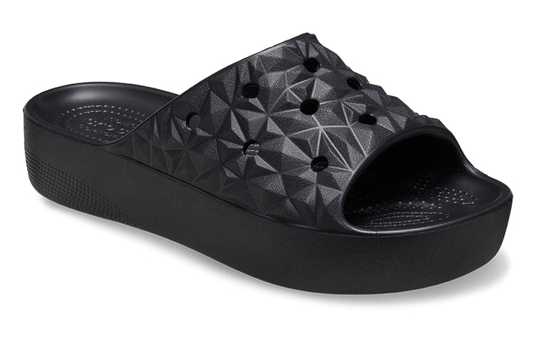 (WMNS) Crocs Classic Platform Slides 'Black' 209564-001