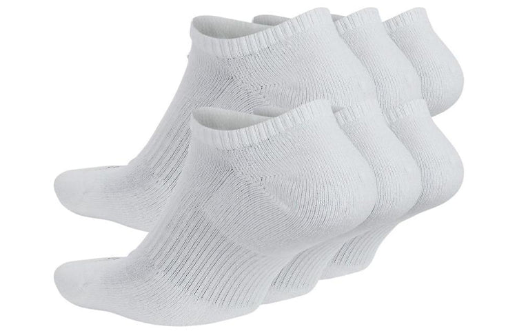 Nike Logo Alphabet Printing Socks Couple Style 6 White SX6898-100