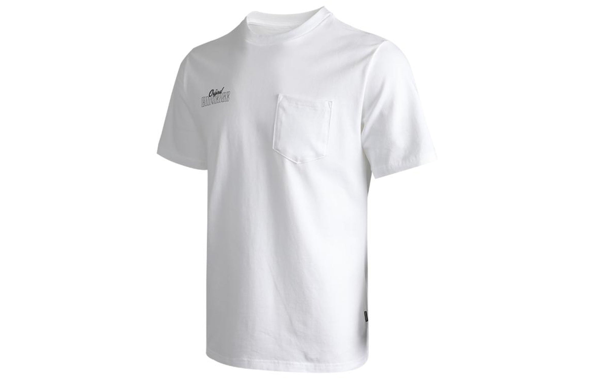 Men's Converse Athleisure Casual Sports Printing Logo Round Neck Short Sleeve White 10021119-A02