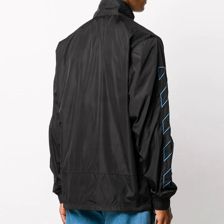 Off-White Diagonal Stripes Zipper Mens Jacket OMEA233F20FAB0011040