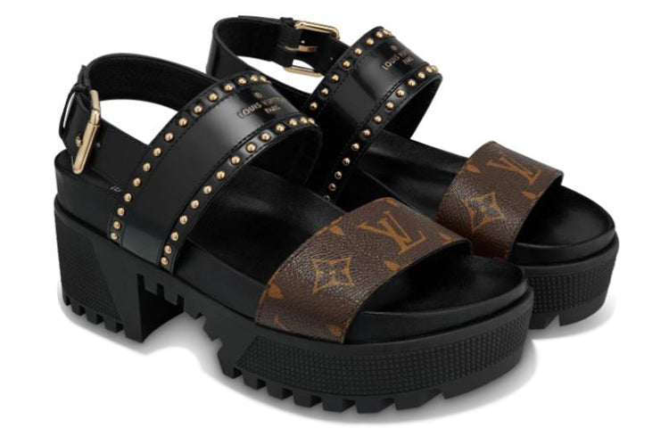 (WMNS)  LOUIS VUITTON shoes Sports sandals 'Black Brown' 1A6654