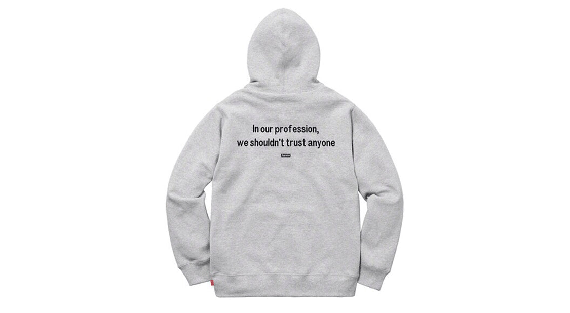Supreme FW18 The Killer Hooded Sweatshirt Heather 'Grey' SUP-FW18-683
