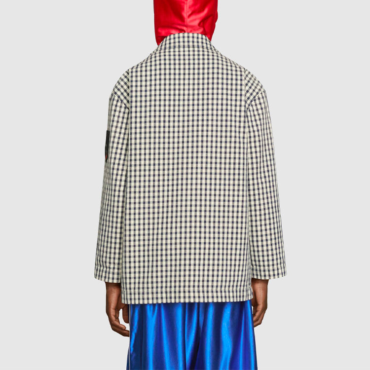 Gucci SS21 Printing Plaid Jacket Colorblock 654022-ZAGPR-9064