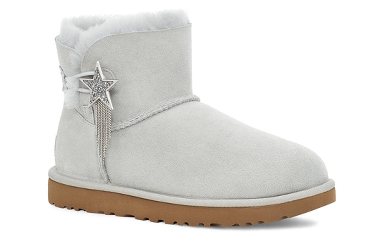 (WMNS) UGG Mini Bailey Star Gray White 1108930-GRV