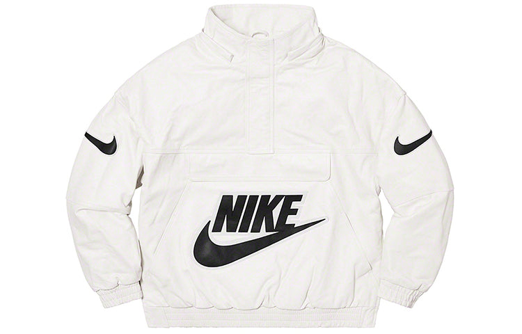 Supreme x Nike Leather Anorak 'White' SUP-FW19-10726