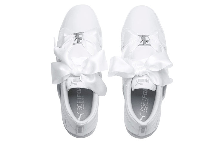 (WMNS) PUMA Smash Bkl Patent Shoes White 369638-01