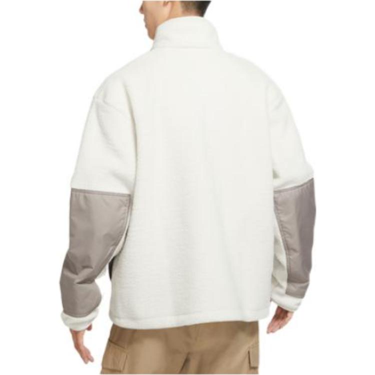 Nike fleece zipped hooded jacket 'White' DV8183-072