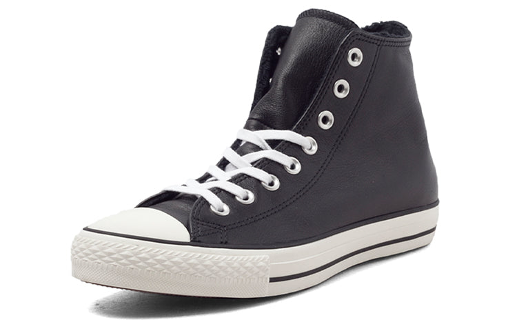 Converse Chuck Taylor All Star 'Black Leather Fur' 154134C