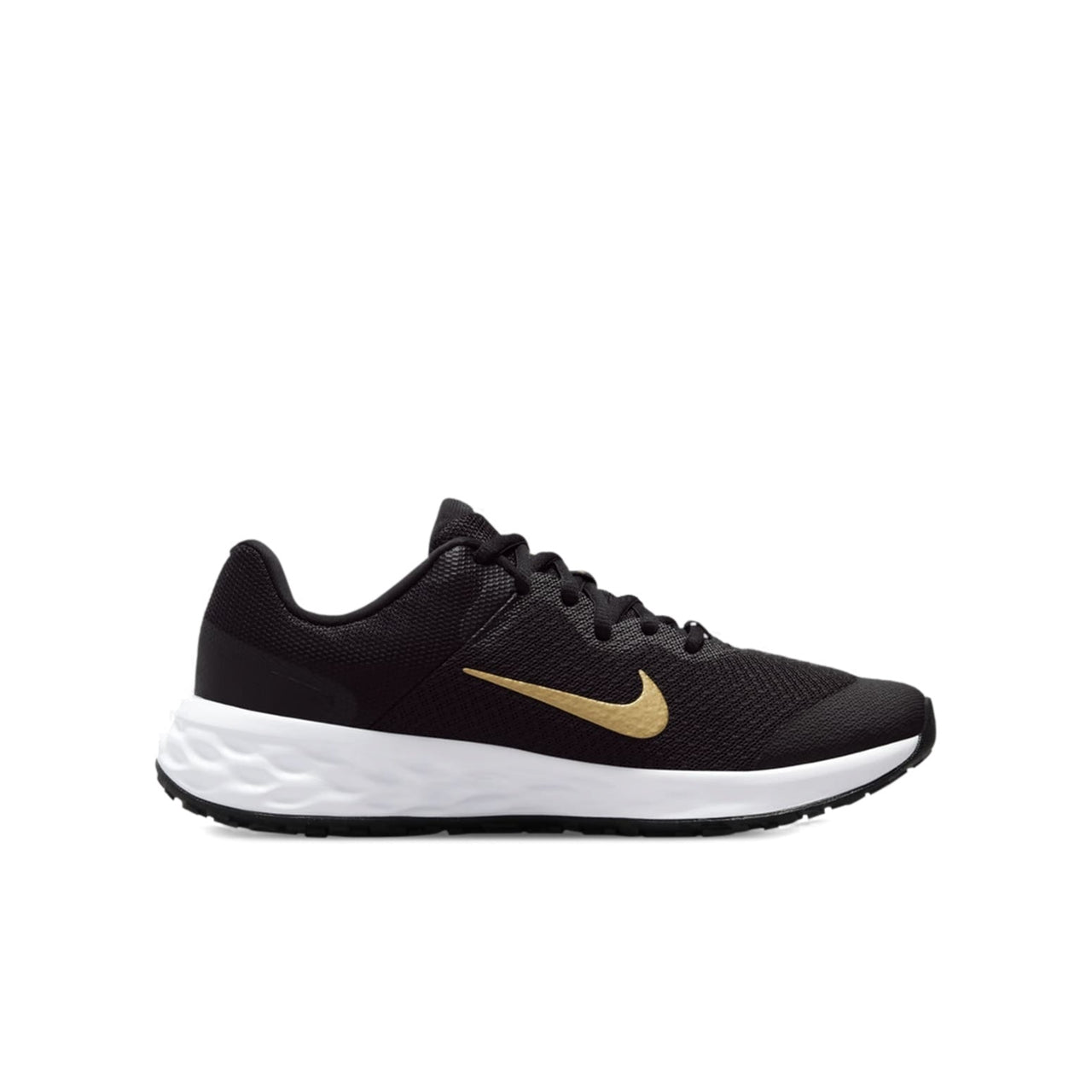 (GS) Nike Revolution 6 'Black Metallic Gold' DD1096-002
