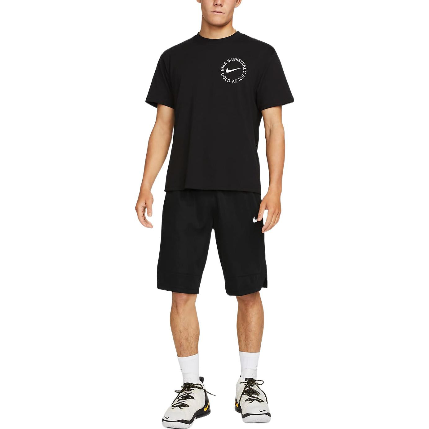 Nike Swoosh Basketball Graphic T-shirt (Asia Sizing) 'Black' DV9718-010