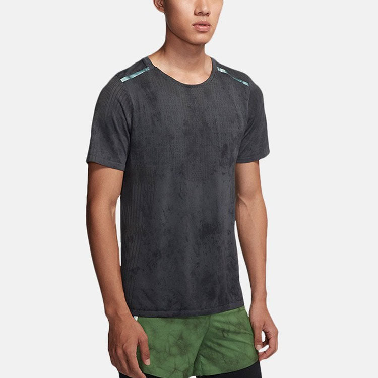 Men's Nike Casual Sports Round Neck Training Running Short Sleeve Black T-Shirt BV5624-011