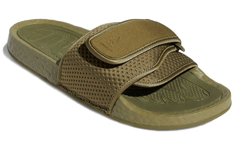 adidas x Pharrell Boost Slides 'Olive Cargo' FY6141