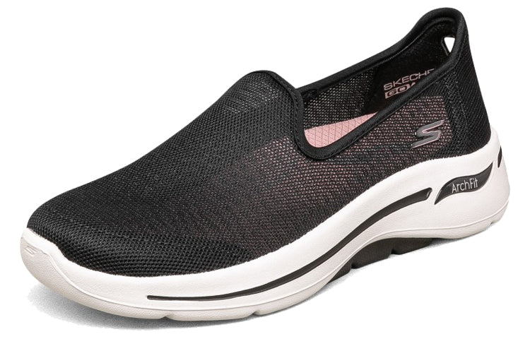 (WMNS) Skechers Go Walk Arch Fit 'Black White' 896018-BKW