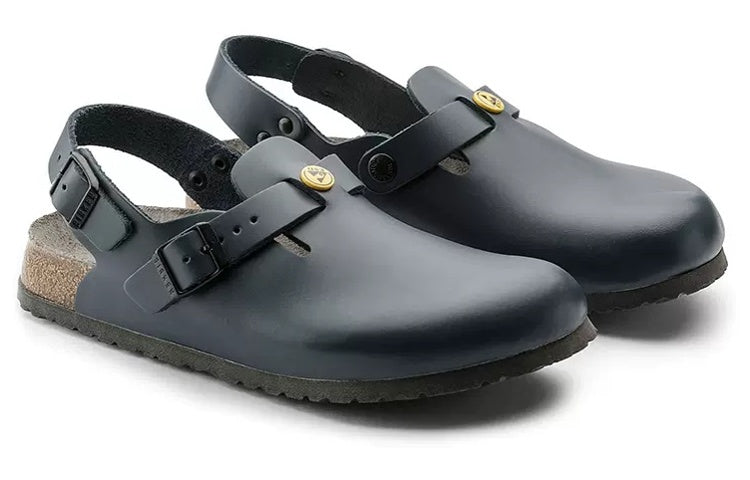Birkenstock Tokio ESD Natural Leather Sandals 'Blue' 0061390